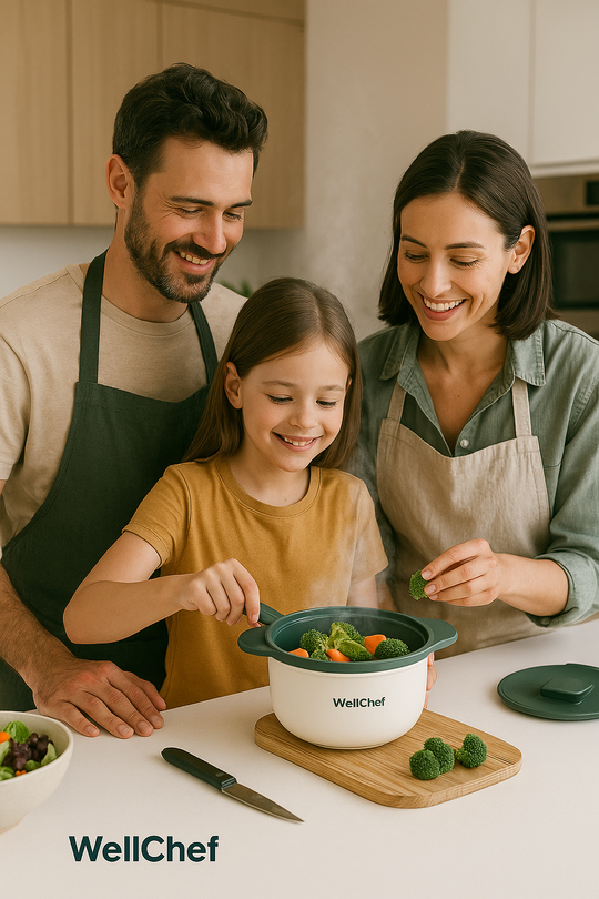 WellChef QuickSteam Microwave Steamer Bowl