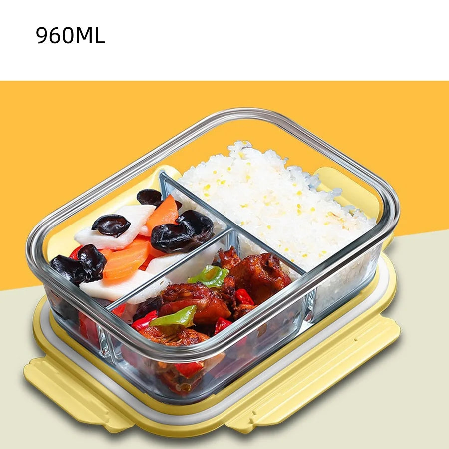 WellChef Lunch Box Glass Food Storage Containers