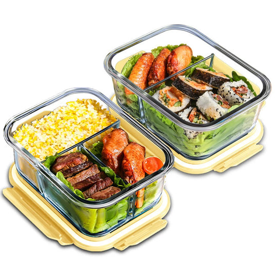 WellChef Lunch Box Glass Food Storage Containers