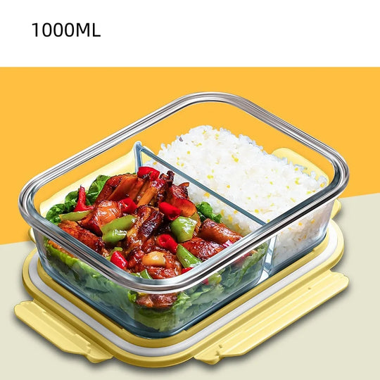 WellChef Lunch Box Glass Food Storage Containers