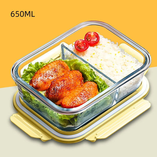 WellChef Lunch Box Glass Food Storage Containers