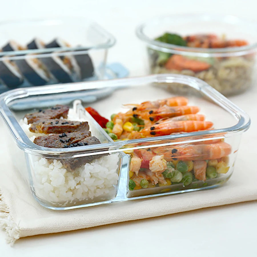 WellChef Lunch Box Glass Food Storage Containers
