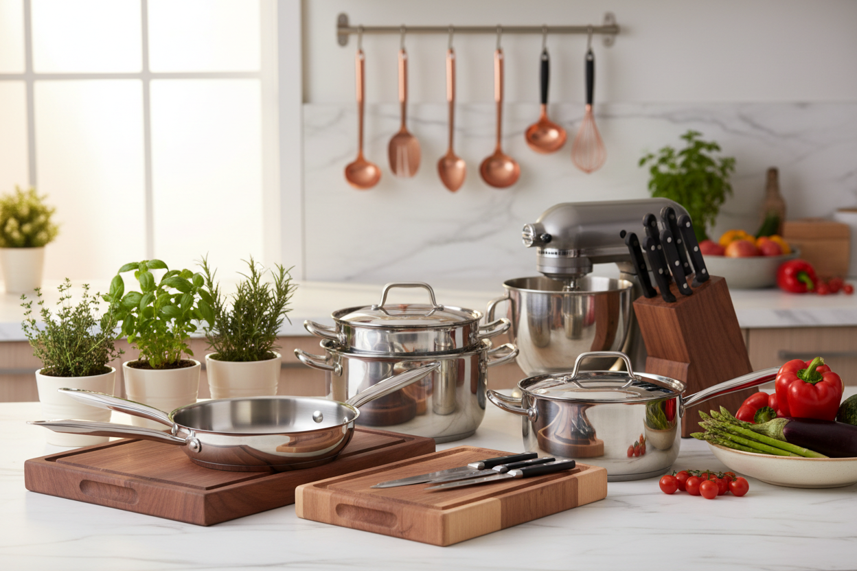 generate an image that is align with kitchen stuff