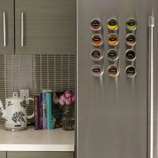 magnetic spice jars