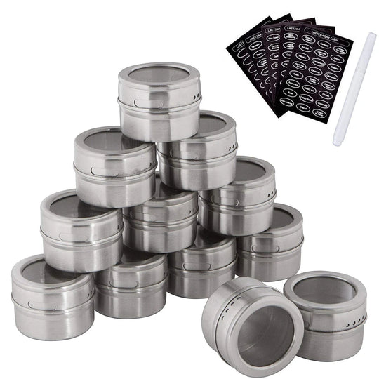  stainless steel spice tins 